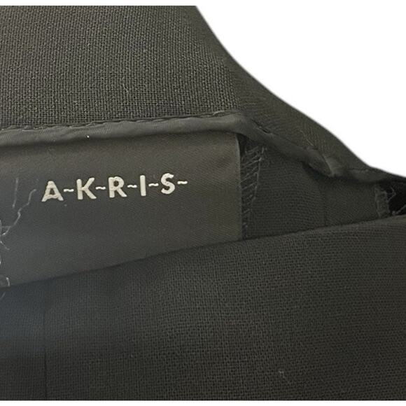 Akris Black Women's Pants 8 Wool High Rise Career Quiet Luxury Workwear Office - Picture 11 of 12